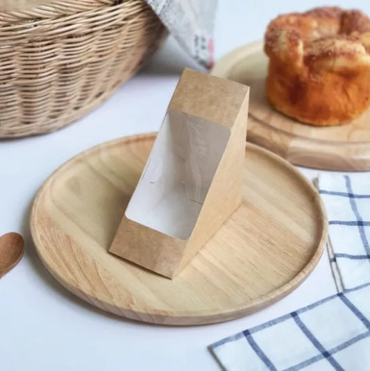 กล่องแซนวิช ECO สีคราฟท์น้ำตาล ขนาดเล็ก (10cm.)