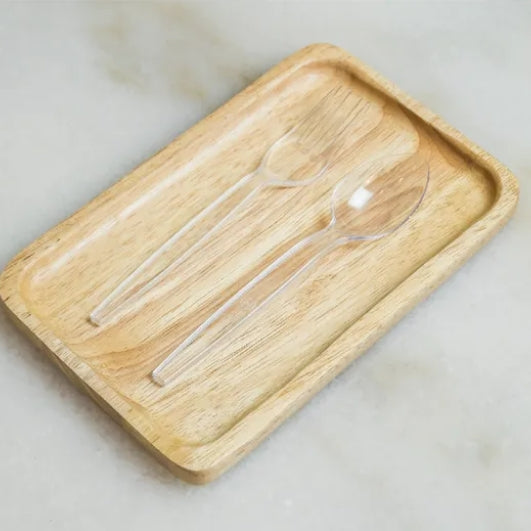 ชุดช้อนส้อม Premium 6 นิ้ว สีใส