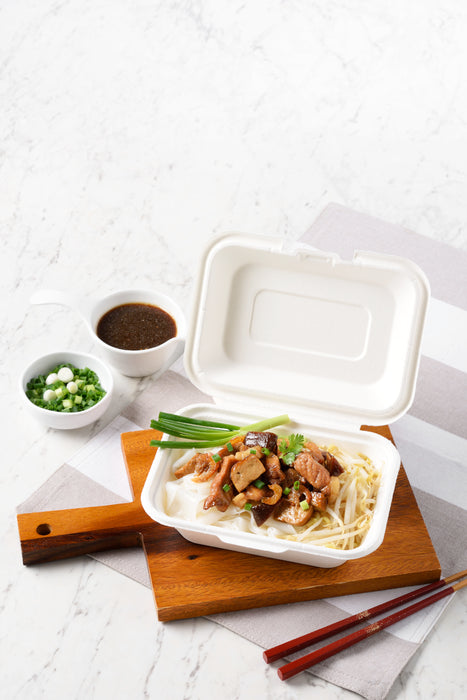 กล่องอาหารเยื่อธรรมชาติ Eco 450ml