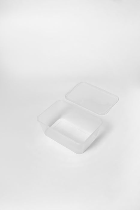 กล่องอาหารพลาสติก 1 ช่อง premium 1200ml สีใส