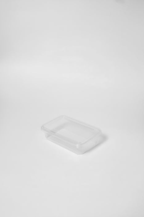 กล่องอาหารพลาสติก 1 ช่อง simple 650ml (ฝาใสไร้ฝ้า) ใส