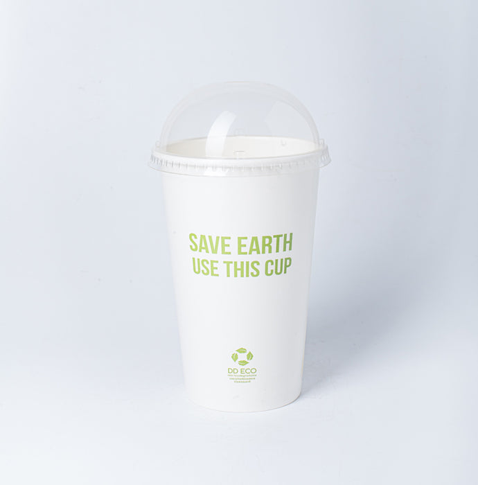 ฝาโดม (แก้วกระดาษ) ปาก 90 มม.