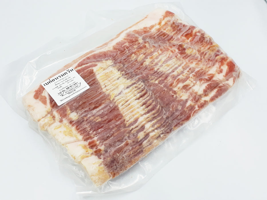 เบคอนรมควันอย่างดี 1 กิโลกรัม