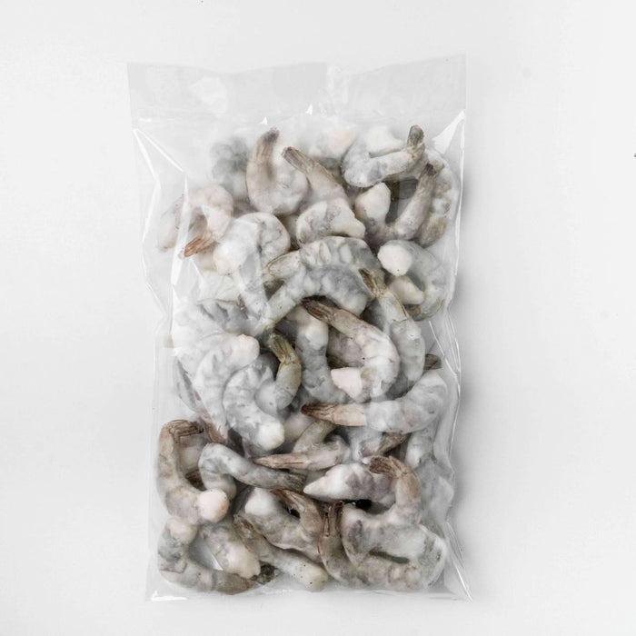 กุ้งขาวปอกเปลือกผ่าหลังไว้หาง แช่แข็งแบบ IQF